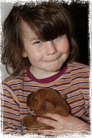 Unsre süsse Aileen mit Welpe