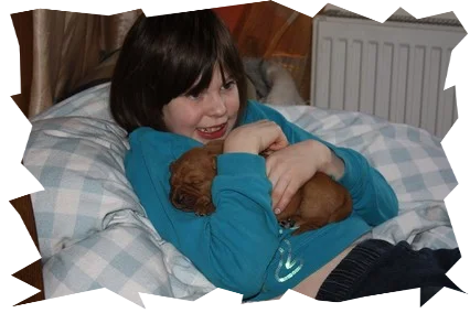 Unser Milena mit Welpe